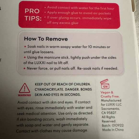 2 SETS OF LUXXI PRESS IN NAILS BRAND NEW INSTANT MANICURE RETAILS $16 each - Picture 8 of 8